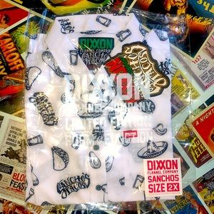DIXXON FLANNEL PARTY SHIRT - LIMITED*** SANCHOS TACOS